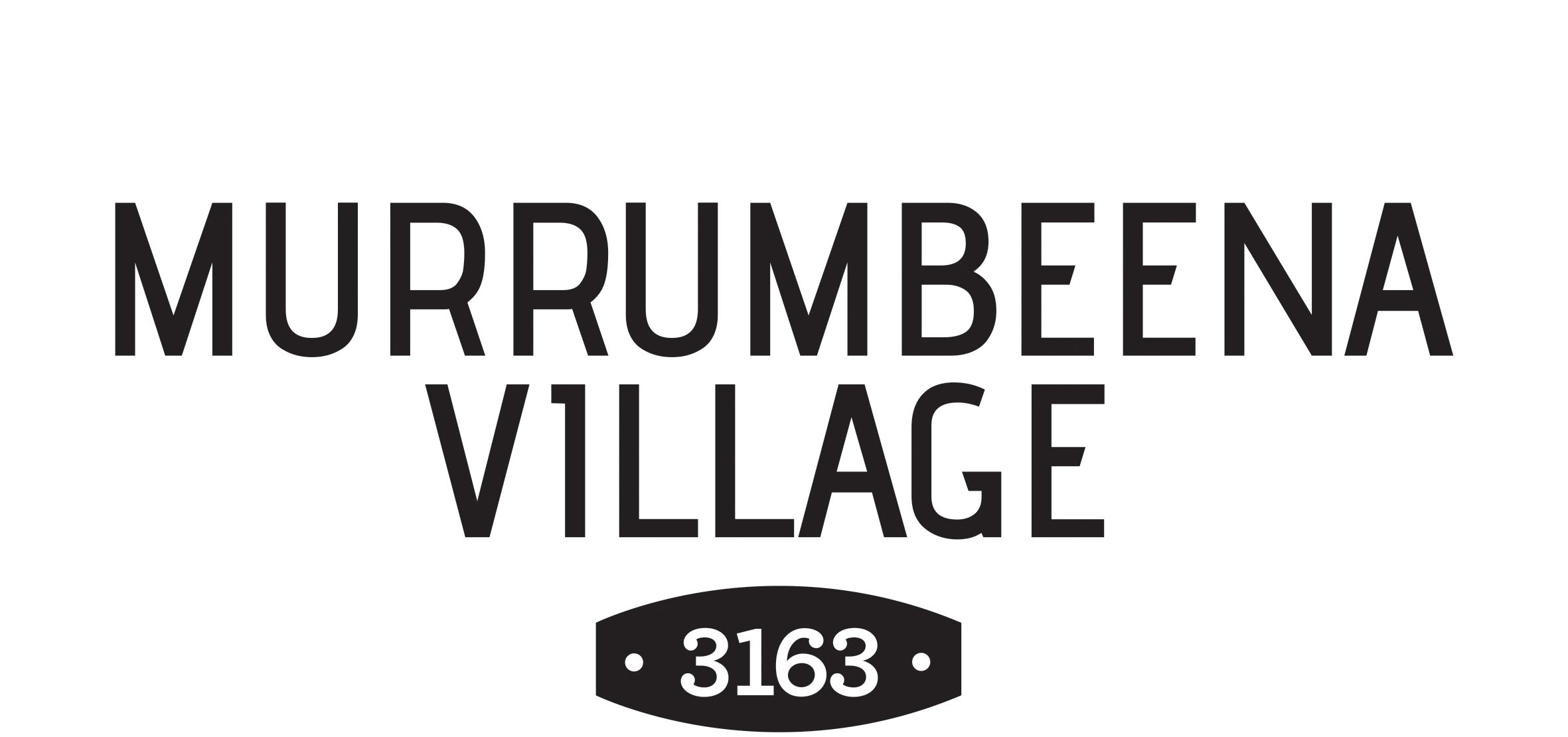 Murrumbeena Village 3163 Logo (Reverse)